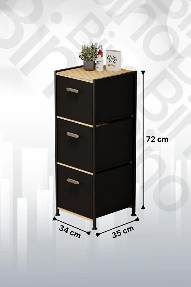 3 Katlı Çok Amaçlı 3 Çekmeceli Mutfak Organizeri Çekmeceli Düzenleyici Dolap